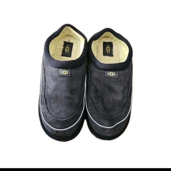 Ugg Mens Blue And Yellow Suede Indoor Outdoor Warm Tasman Cali Wave Slipper 9 main image 7